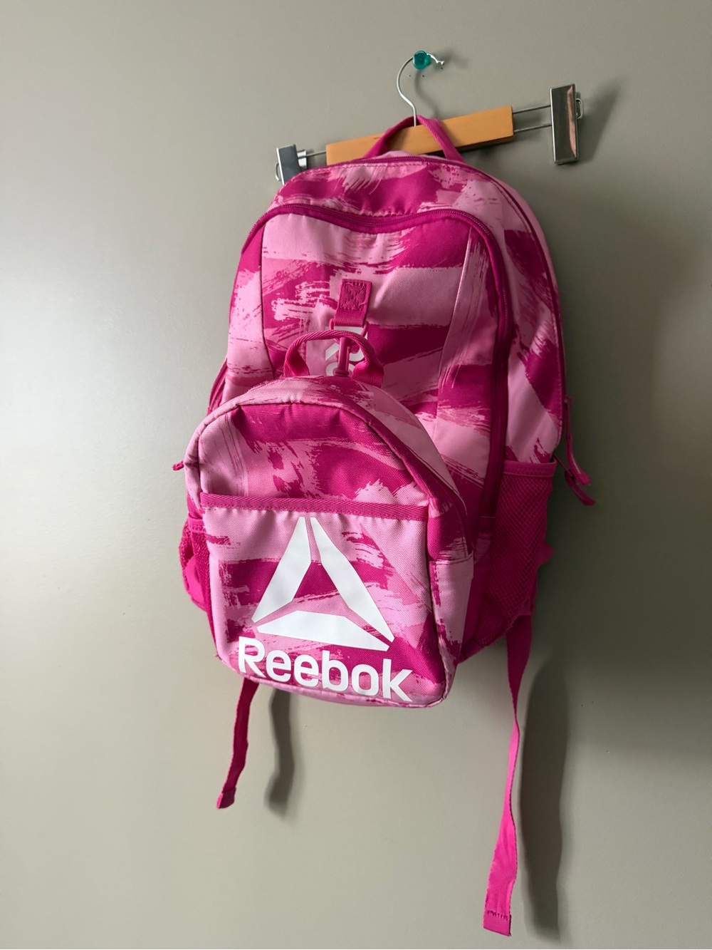 Reebok Kids Hot Pink Patterned Backpack
